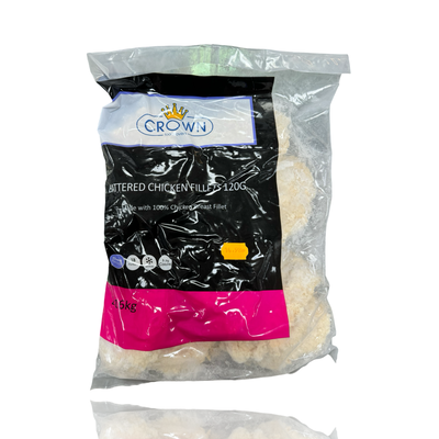 Crown  Plain Battered Chicken Fillets 2.16kg