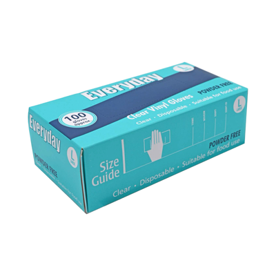 Everyday Clear Powder Free Gloves Large 100s