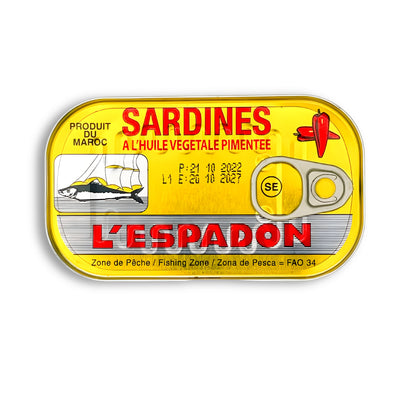 Lespadon Sardines Spicy 125G