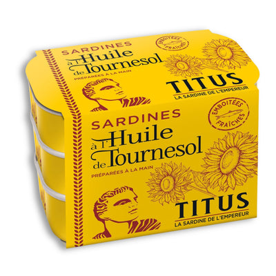 Titus Sardines Hot Tinned Fish 3x125g