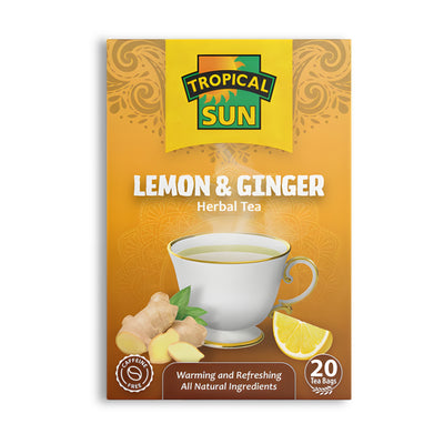 Tropical Sun Lemon And Ginger Tea Bags 30g