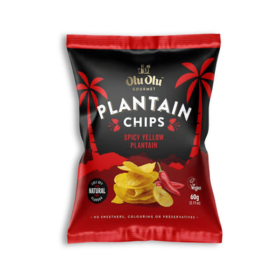 Olu Olu Spicy Yellow Plantain Chips 60g