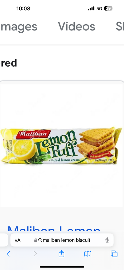 Maliban Lemon Puff Biscuit 200g