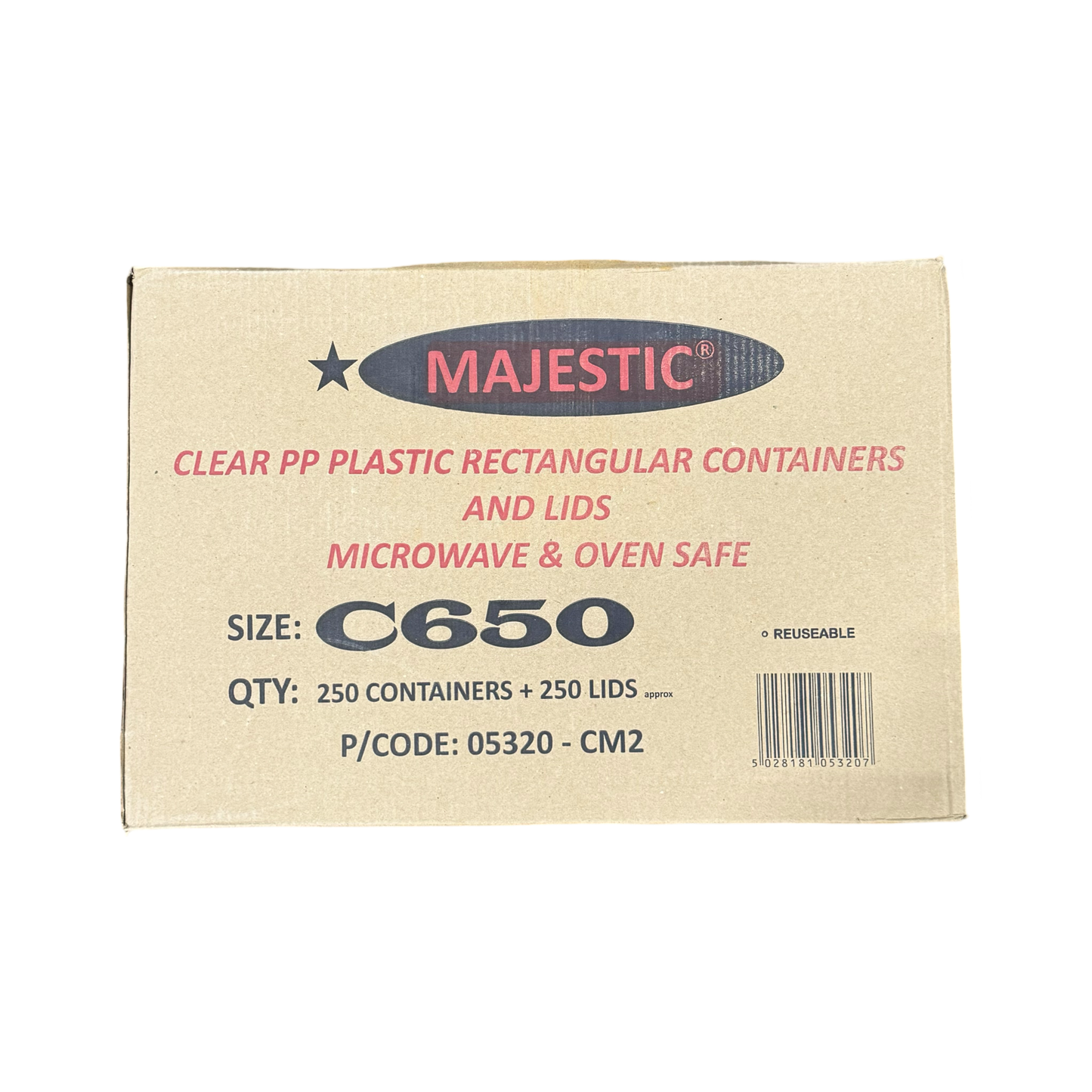 Majestic 650ml Containers