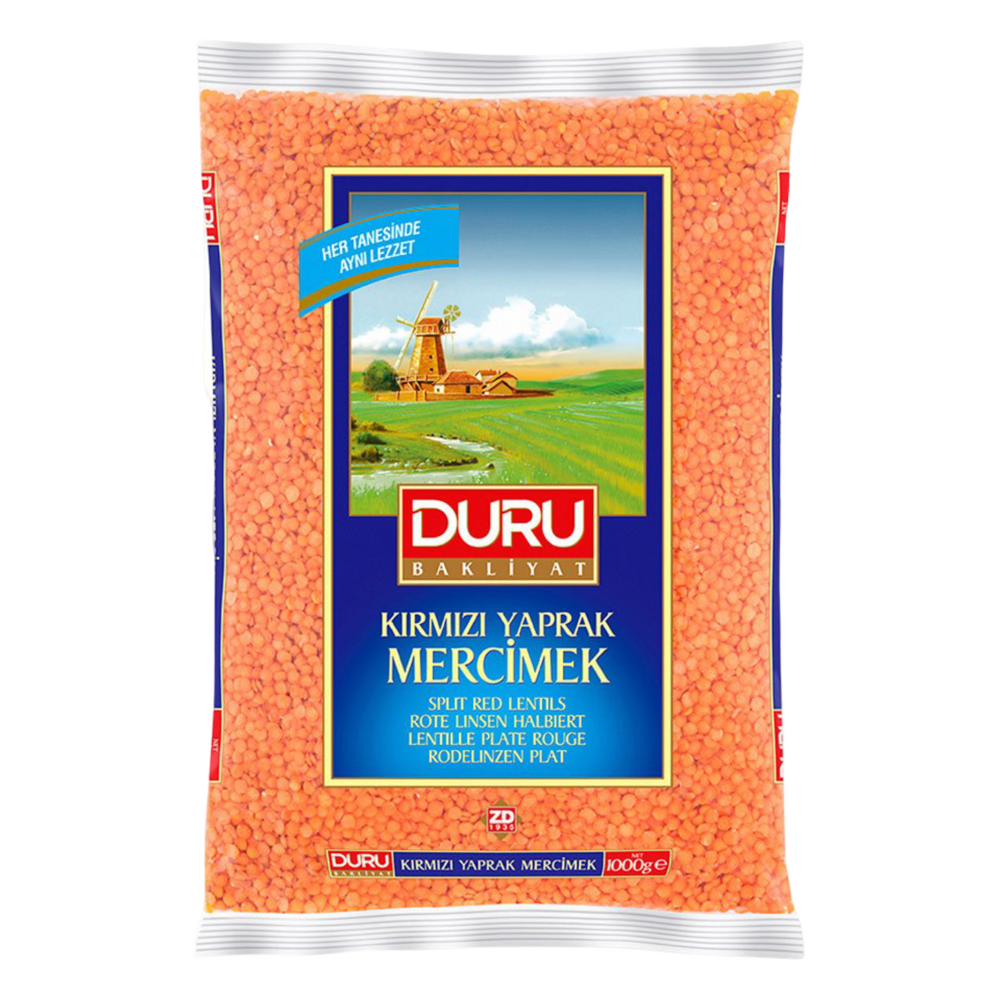 Duru Red Lentil Whole 1kg
