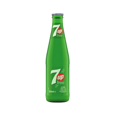 7UP Free Glass Bottle 24×330ml