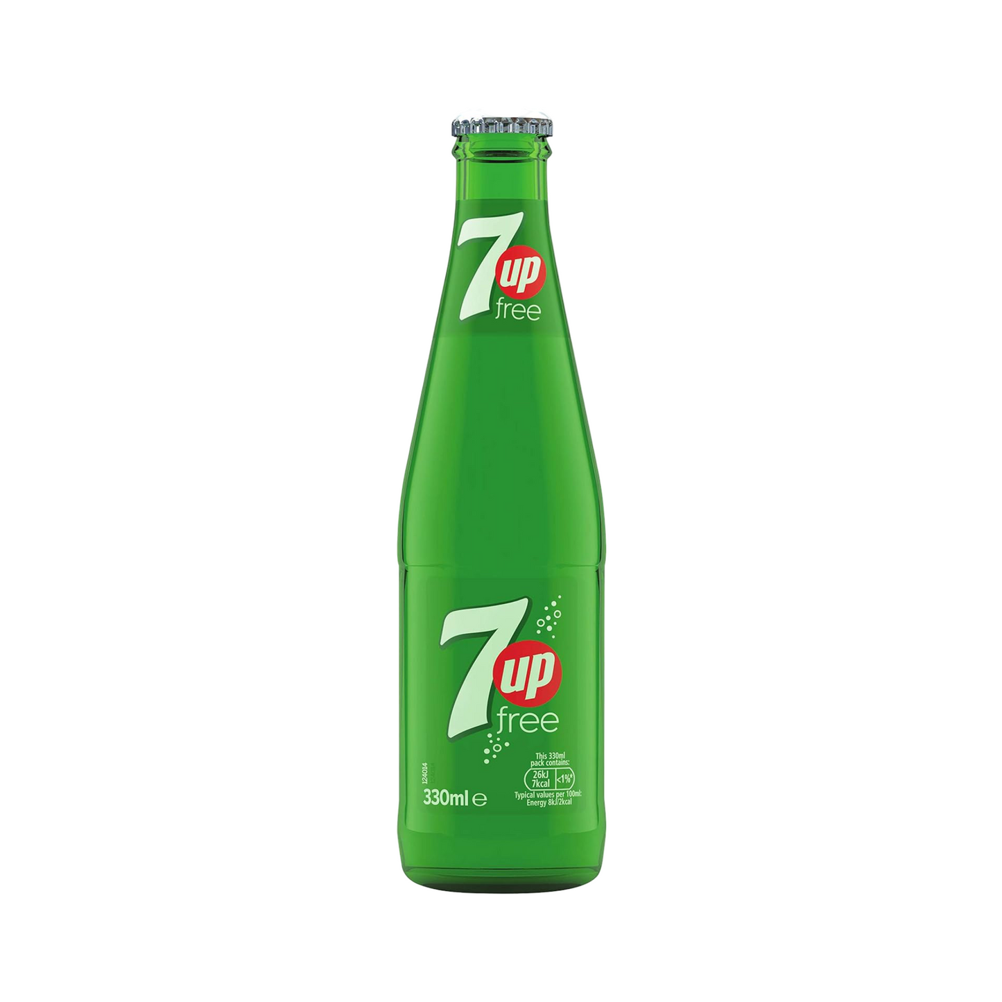 7UP Free Glass Bottle 24×330ml
