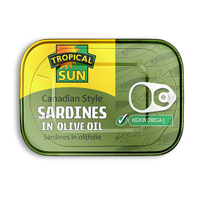 Tropical Sun Canadian Sardines olive oil 106G