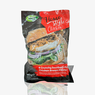 Meadow Vale 8 Crunchy Southern Fried Chicken Breast Fillets 960g