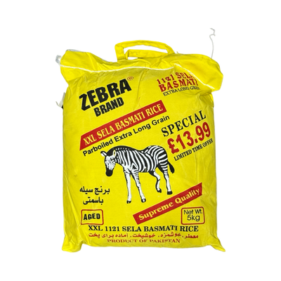 Zebra Sella Basmati Rice XXl 5kg