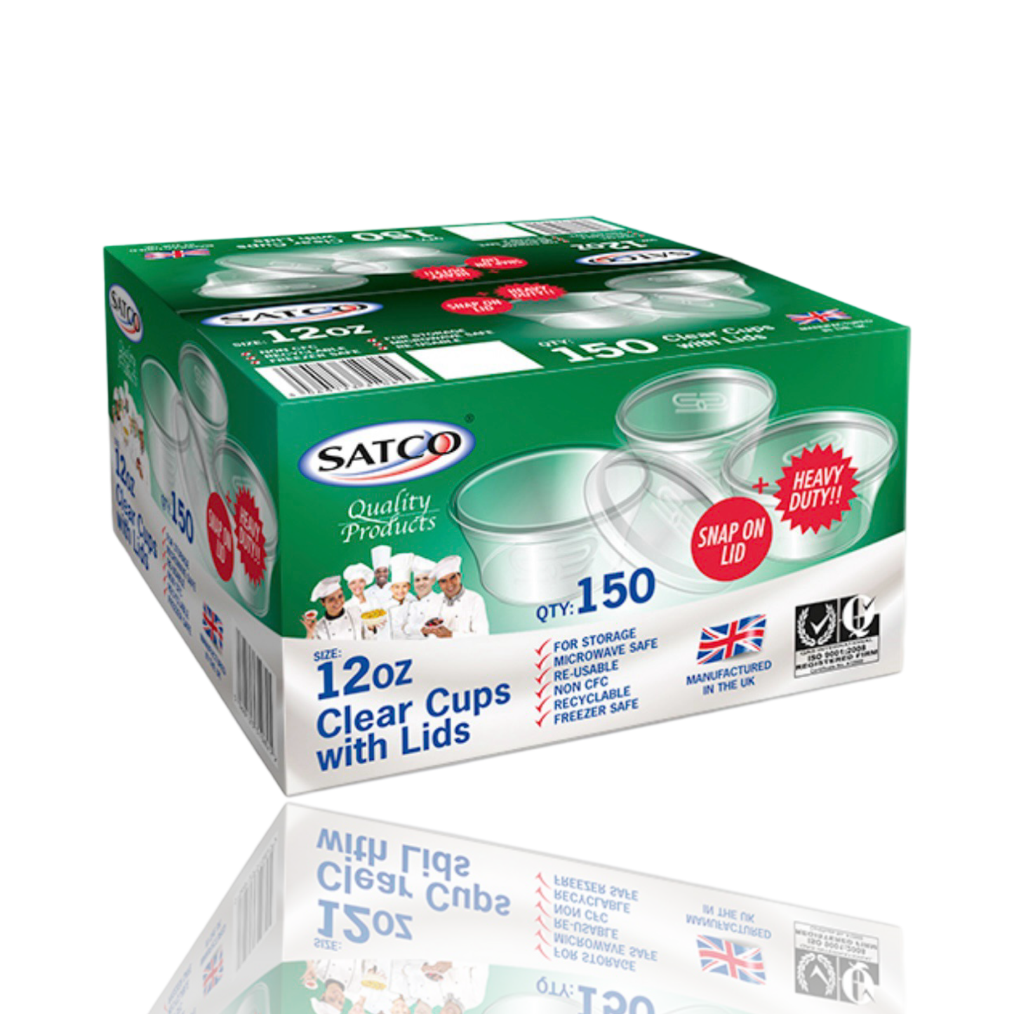 Satco 12oz Cup + lids