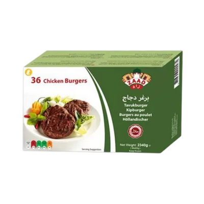Zaad 36 Chicken Burgers 2160g