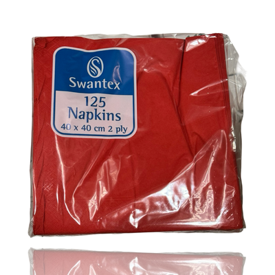 Swan Red Napkins 40cm 16 pack