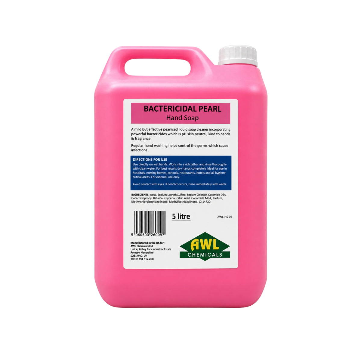 AWL Pearl Bacterial Hand Wash 5ltr