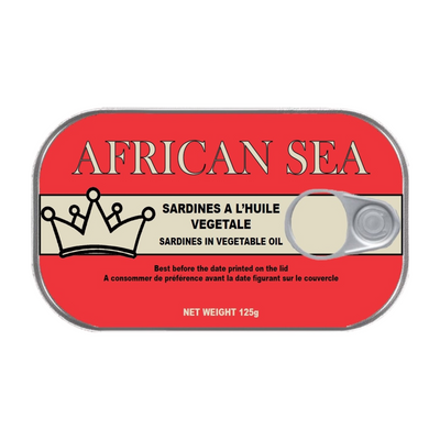 African Sea Sardines In Veg Oil 125G