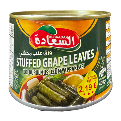 Al Saadah Stuffed Grape Leaves Pomegranate 400g