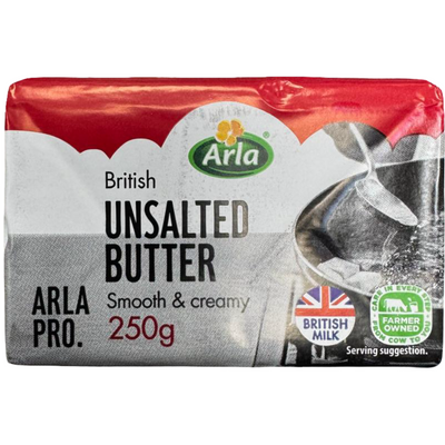 Arla Butter Unsalted 250g