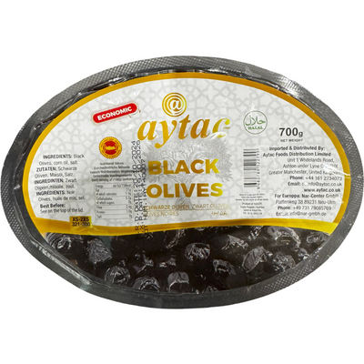 Aytac Olives Black Vac-pack 700g
