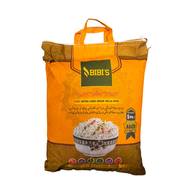 Bibi’s 1121 Extra Long Grain Sella Rice 5 kg