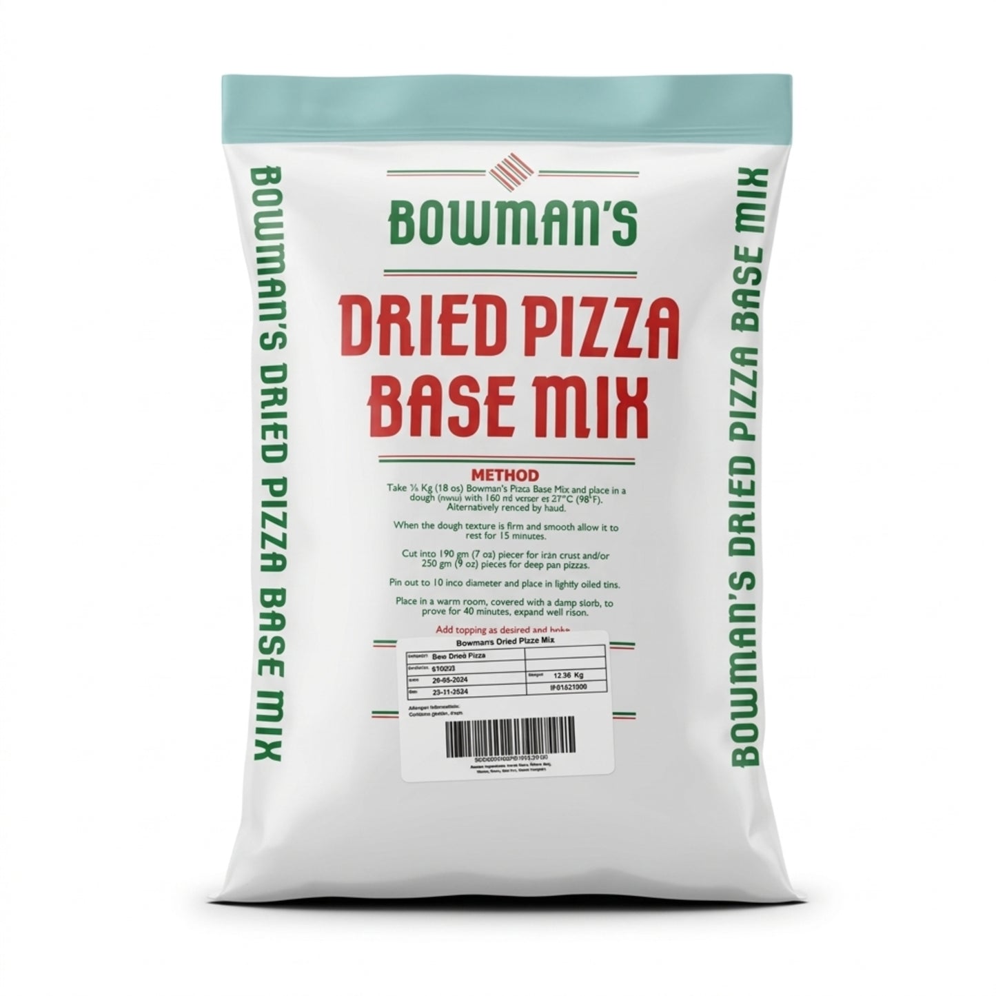 Bowman's Dried Pizza Base Mix 12.50kg