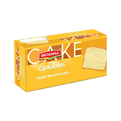Britannia Gobbles Vanilla Flavoured Cake 250G