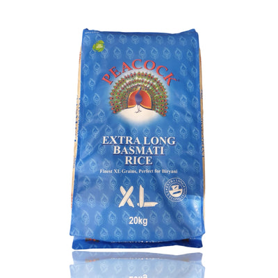 Peacock Extra Long Basmati Rice 20kg