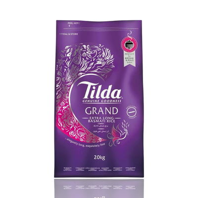 Tilda Grand Extra Long Basmati Rice 20KG