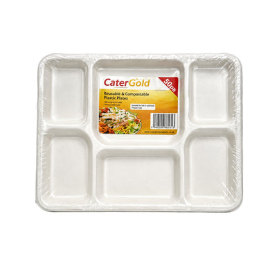 Catergold Compostable Trays 6cp 50s