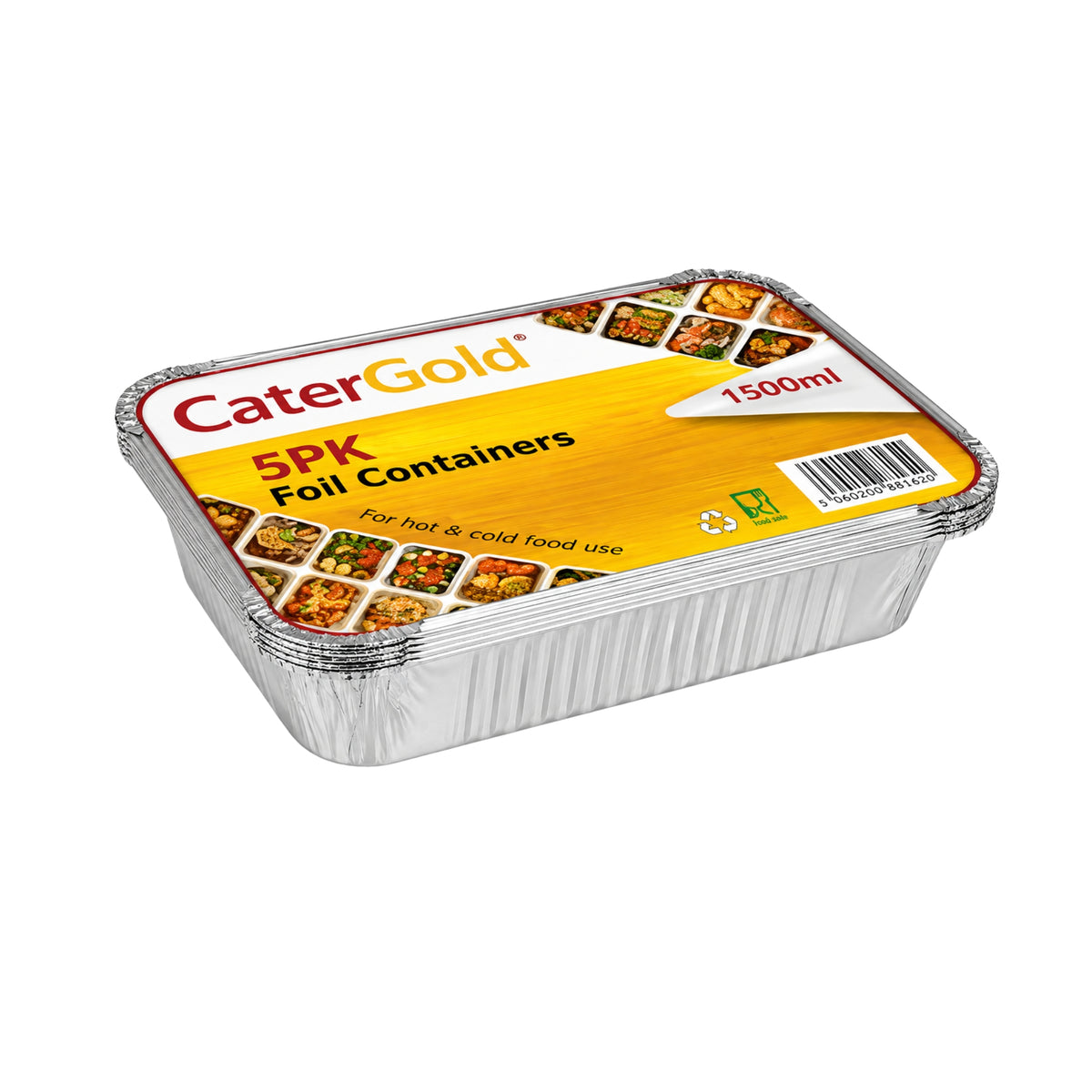 Catergold Foil Containers 5's 1500ml
