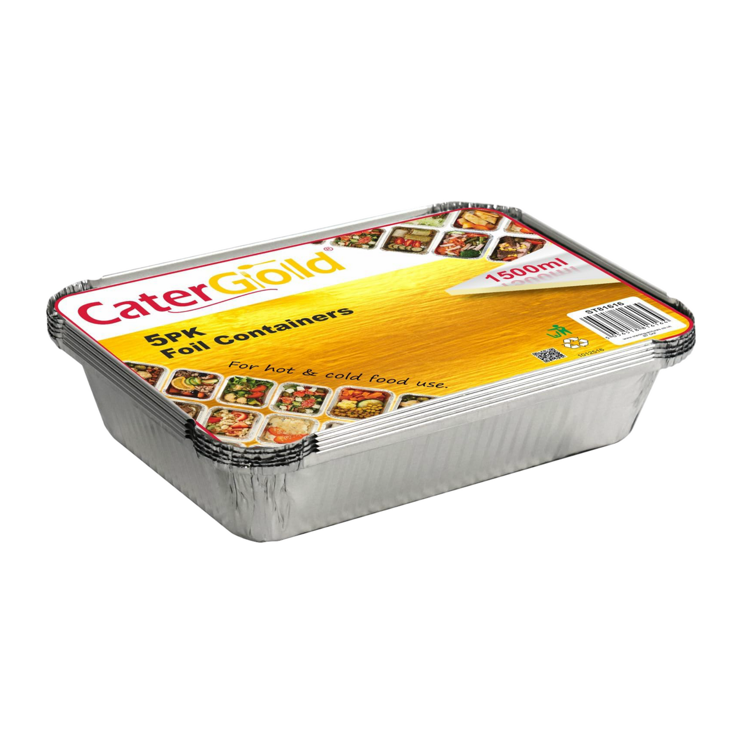 Catergold Foil Containers 5's 1500ml