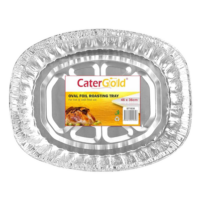 Catergold Foil Roasting Tray Oval 46x36cm Sgl