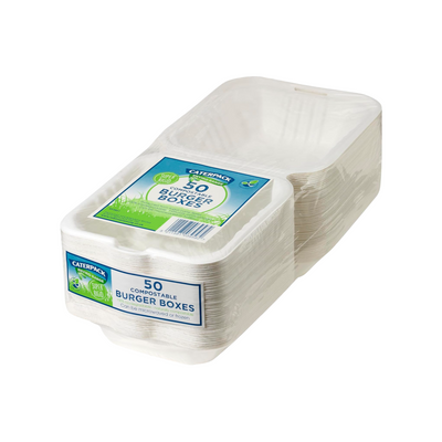 Caterpack Compostable Burger Box 1x50