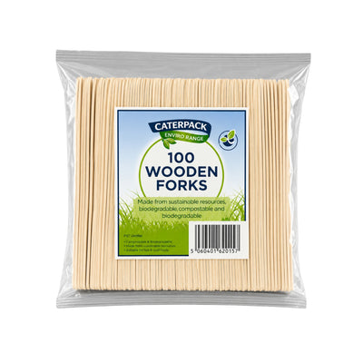 Caterpack Wooden Forks 100s