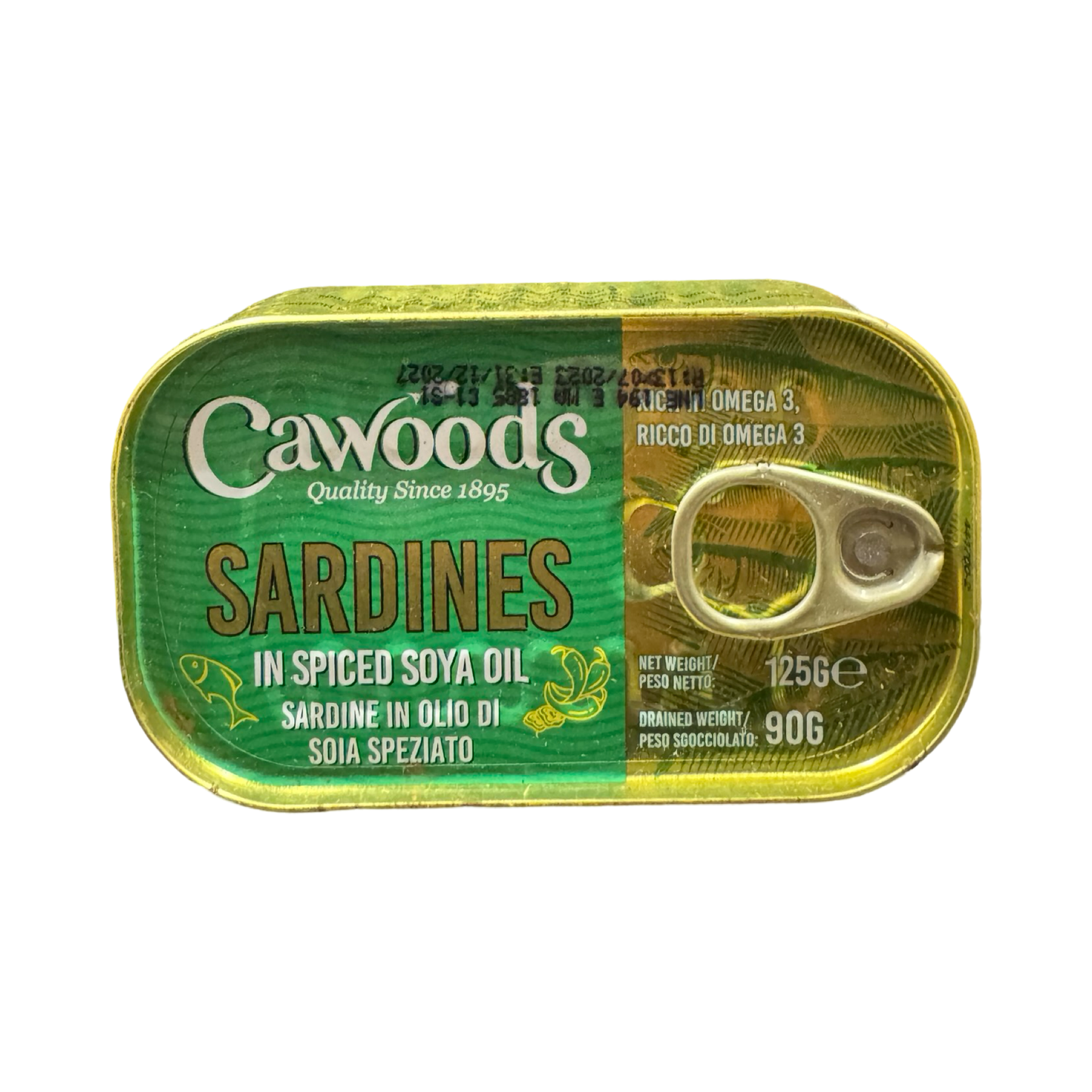 Cawoods Sardines In Spiced Soya Oil 125g