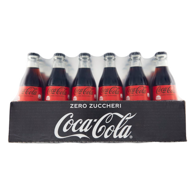 Coca-Cola Zero Glass Bottle 24×330ml