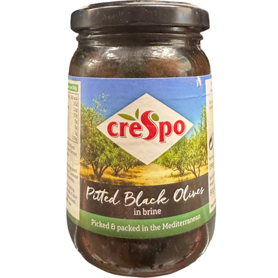 Crespo Pitted Black Olives 354g