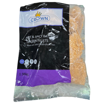 Crown Hot & Spicy Chicken Fillets 1.98kg