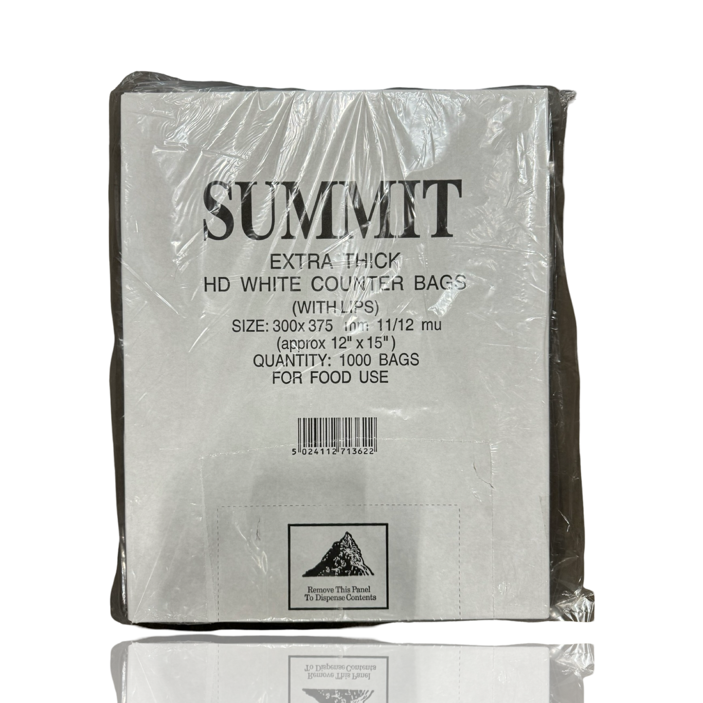 Summit Extra Thick White Heavy Duty Bags 1000s 12x15
