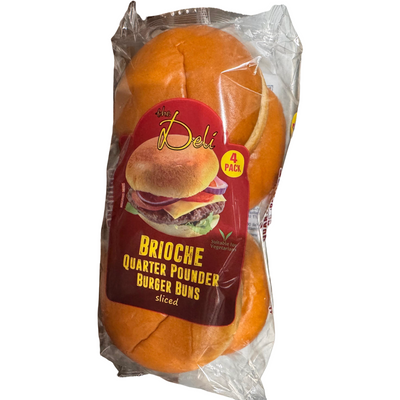 Deli Brioche Burger Buns 1x4pack