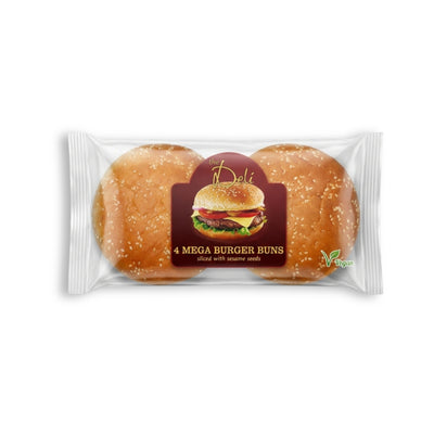 Deli Mega Seeds Burger Buns 1x4buns