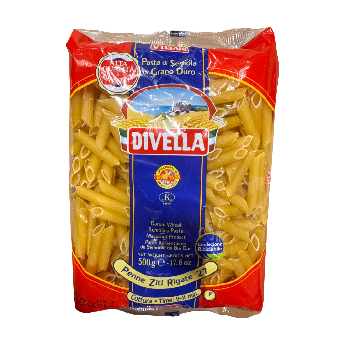 Divella Penne Rigate Pasta 27 5kg