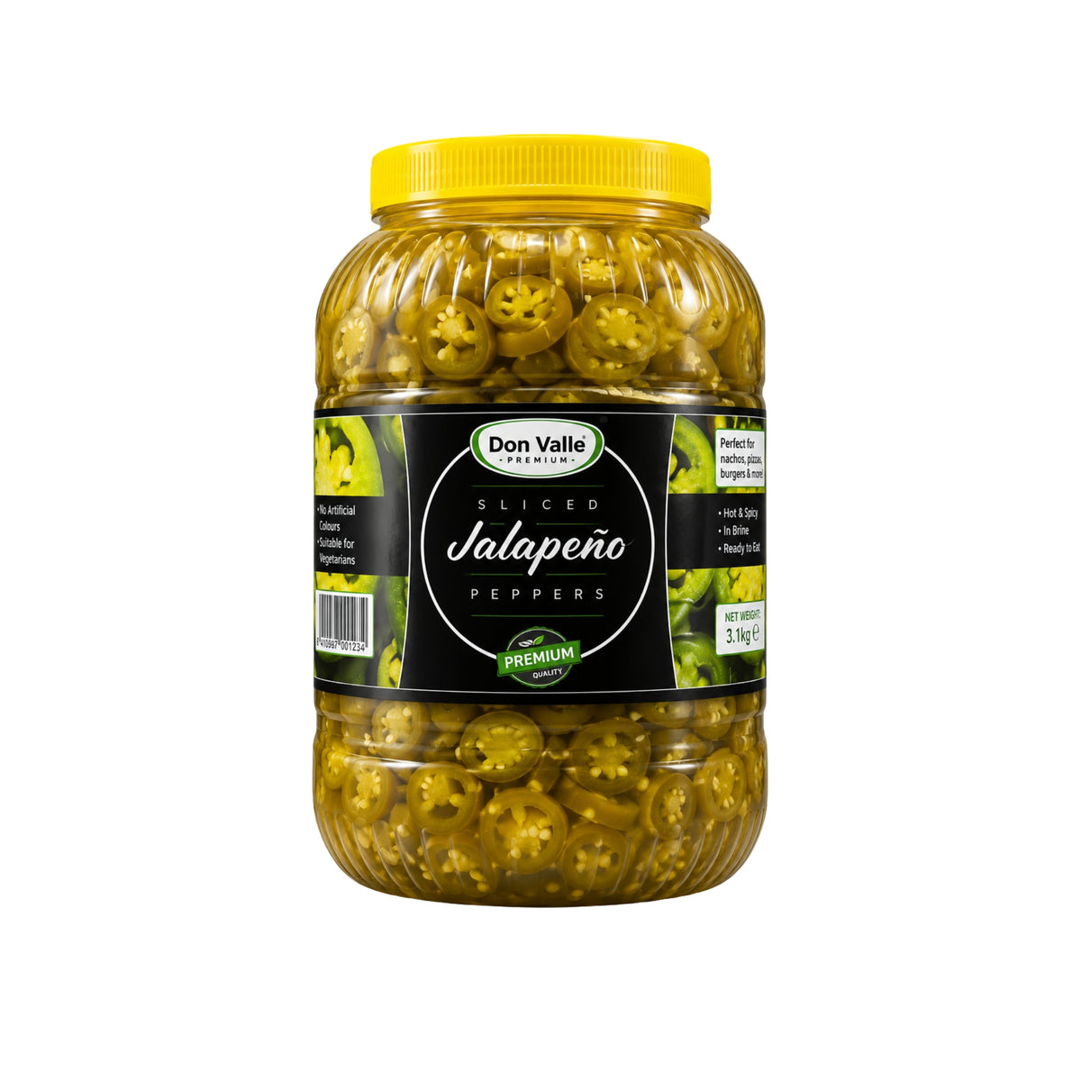 Don Valle Sliced Jalapeno 3kg