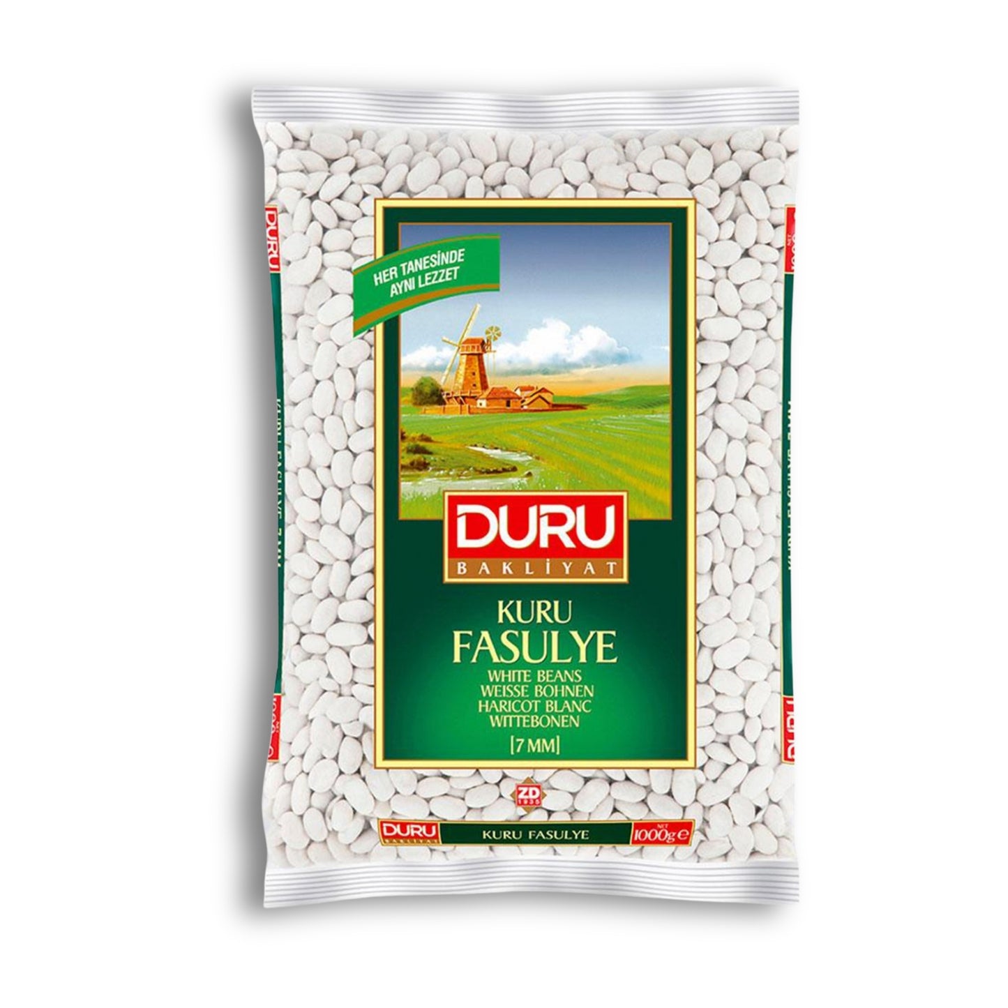 Duru White Beans Fasulye 7.5mm 1kg