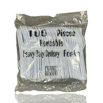 Heavy Duty White Forks 10x100