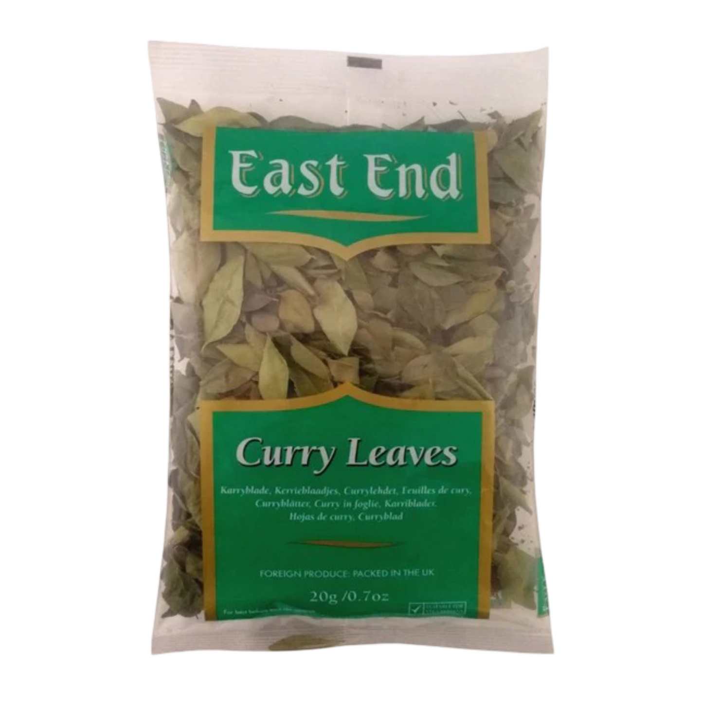 East End Curry Leaves 10×20g