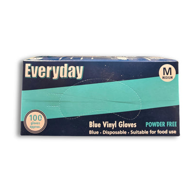 Everyday Blue Powder Free Gloves Medium 100s