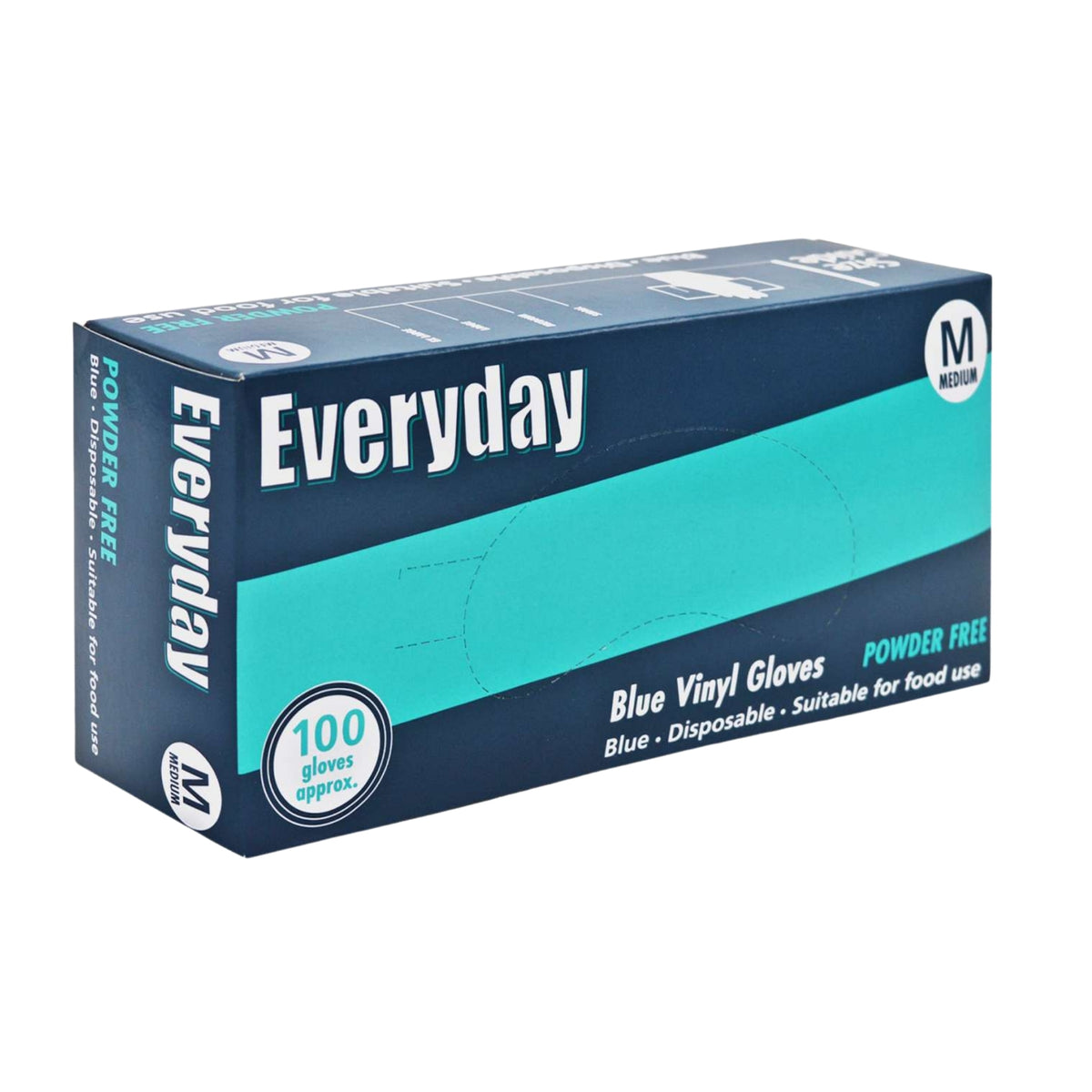 Everyday Blue Powder Free Gloves Medium 100s