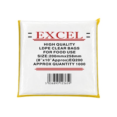 Excel Ldpe Polybags 200x258mm 1000pc