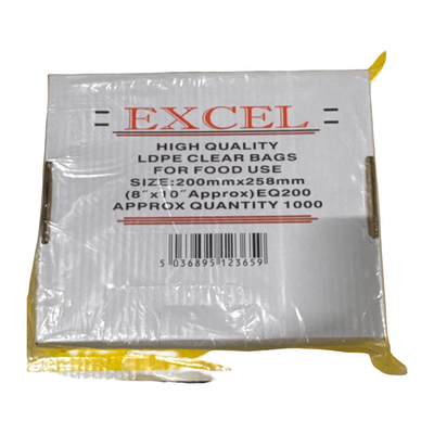 Excel Ldpe Polybags 200x258mm 1000pc