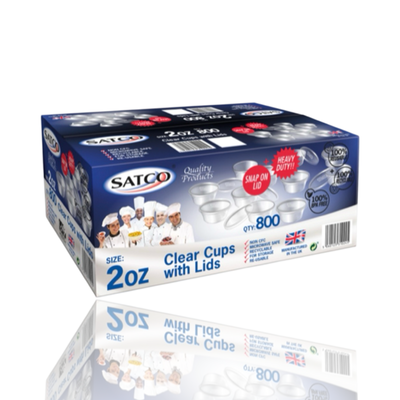 Satco 2oz Cup + Lids 800
